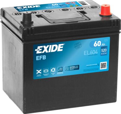 Exide EL604 - Starter Battery dev.europarts.cy