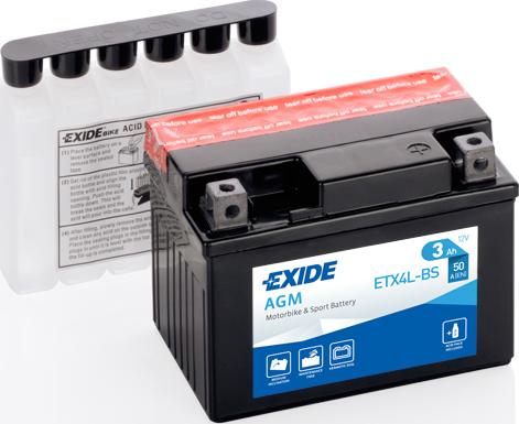 Exide ETX4L-BS - Starter Battery dev.europarts.cy